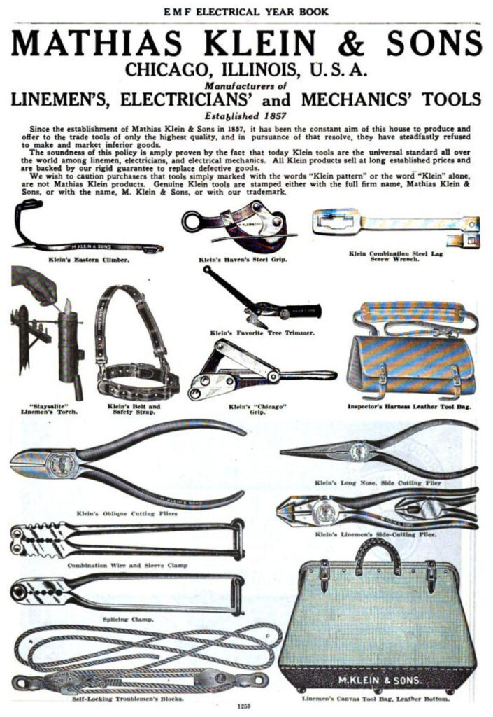 List of Lineman Tools