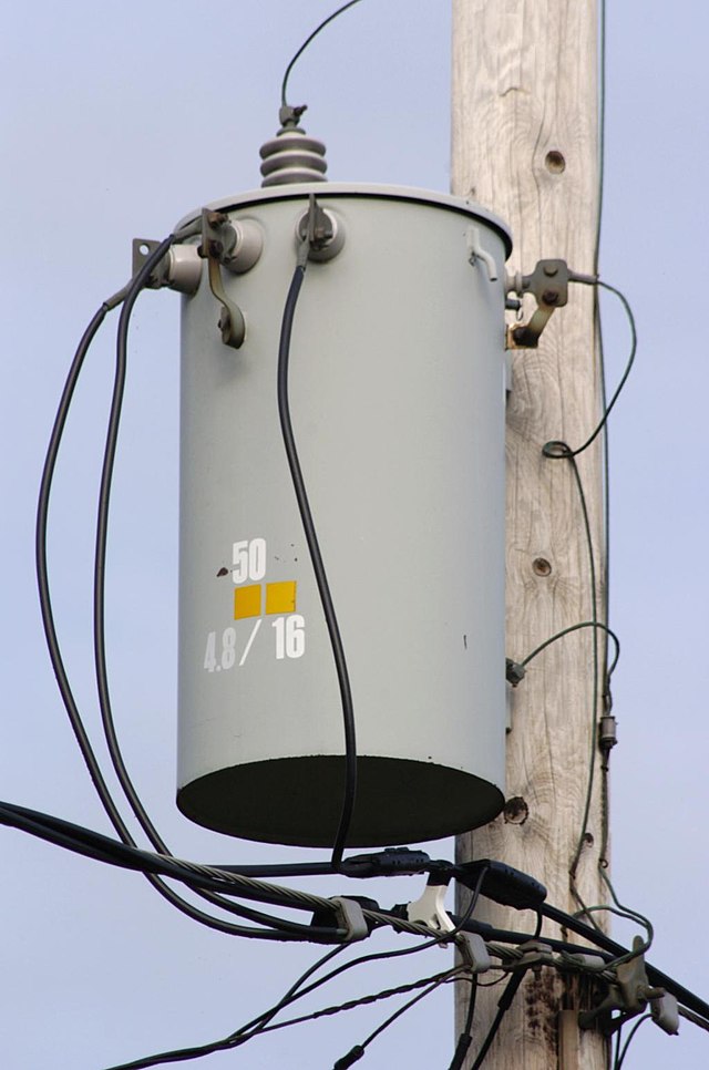 Transformer on Power Pole