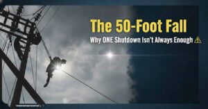 Electrical lineman safety induction lessons and 50-foot fall case study by Zakir